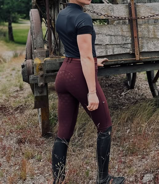 Equus Elite Breeches - Burgundy