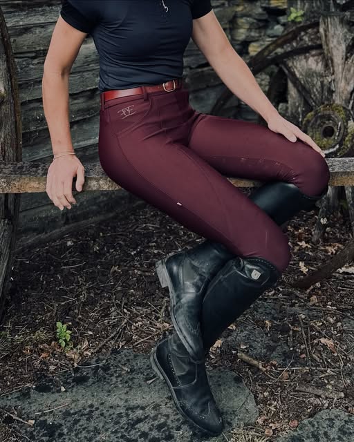 Equus Elite Breeches - Burgundy
