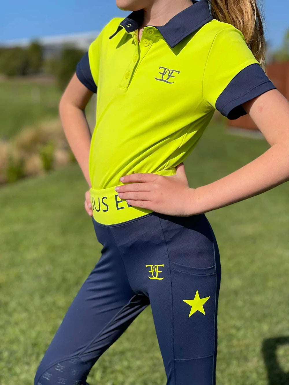 Equus Elite Kids Polo (Hi Vis)