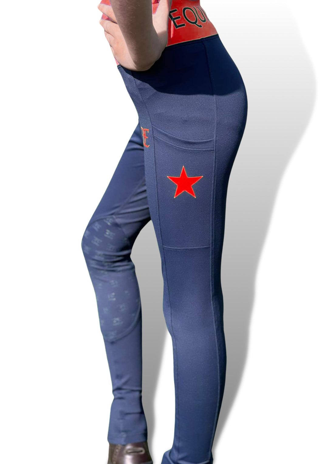 Equus Elite Kids Tights (Red)