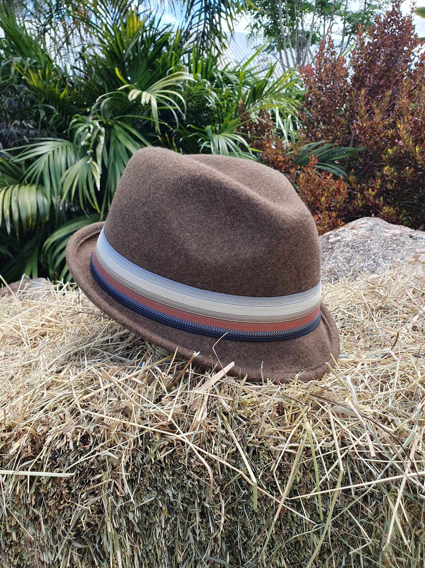 Brown Wool Trilby