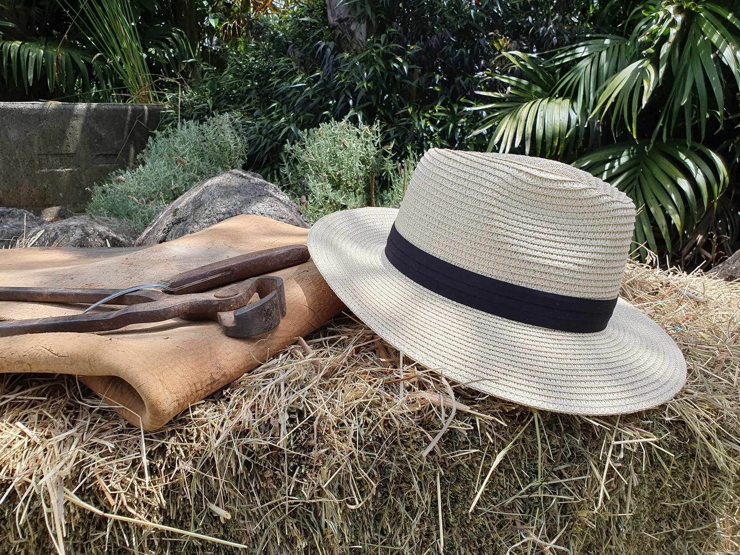 Cream Straw Fedora