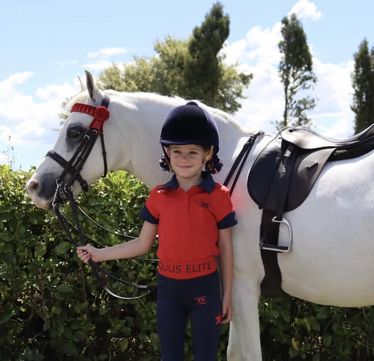 Equus Elite Kids Tights (Red)
