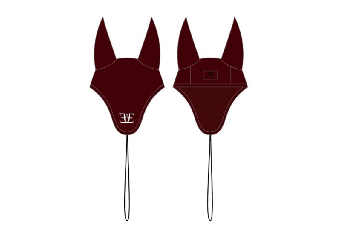 Equus Elite Saddle Pad & Ears set - Burgundy