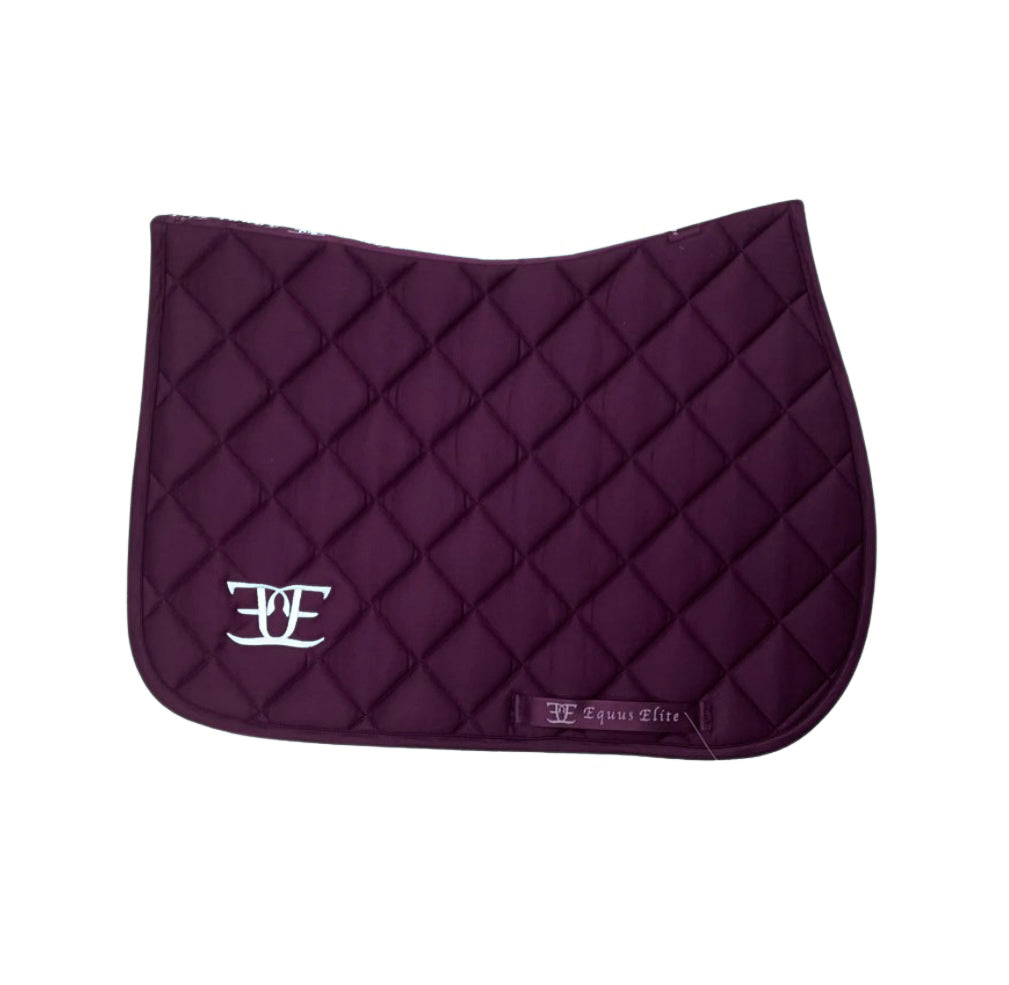 Equus Elite Saddle Pad & Ears set - Burgundy