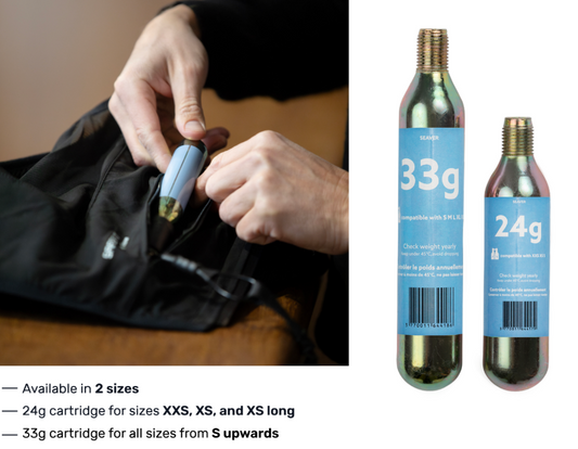 Seaver SAFEFIT Air Vest - CO2 Cartridges