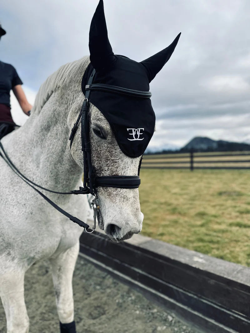 Equestrian Ear Bonnet (Black)