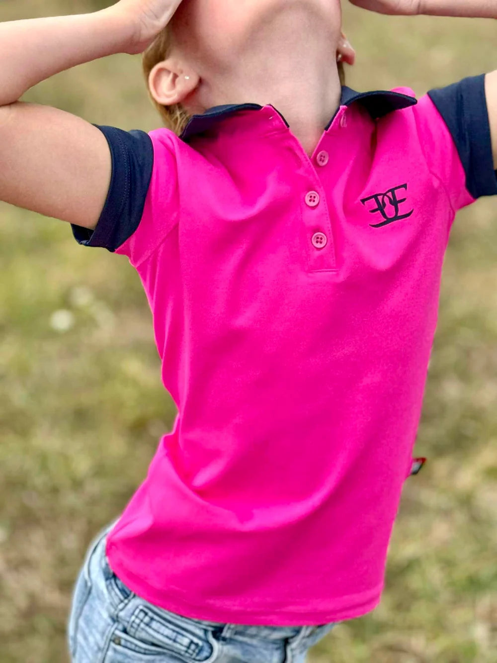 Equus Elite Kids Polo (Pink)