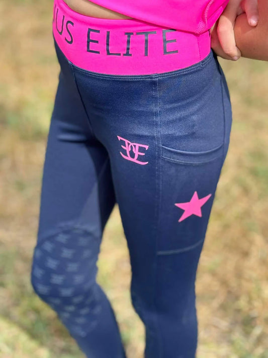 Equus Elite Kids Tights (Pink)